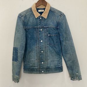 All Saints Daruma light indigo denim jacket